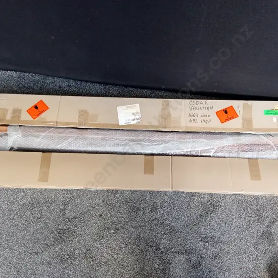 CEDAR VENETIAN BLINDS 1563 WIDE 692 HIGH