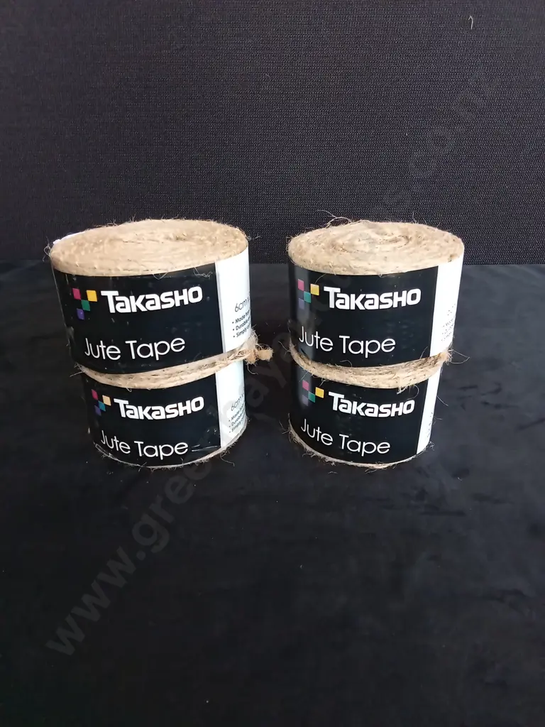 4 BRAND NEW TAKASHO JUTE TAPE ROLLS Image 1++