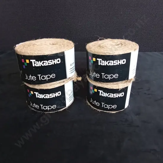 4 BRAND NEW TAKASHO JUTE TAPE ROLLS