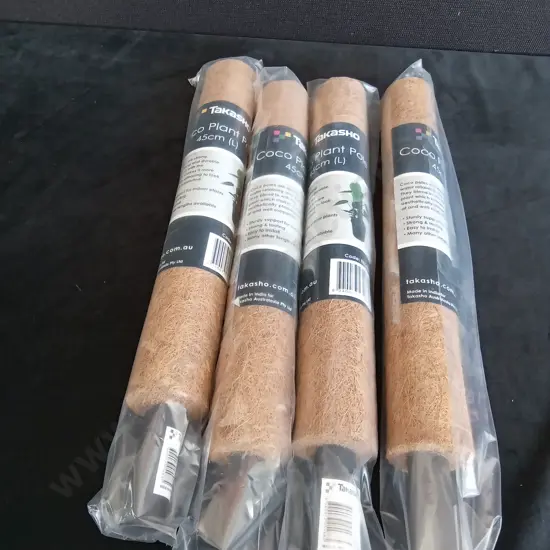 4 BRAND NEW TAKASHO COCO PLANT POLES 45CM