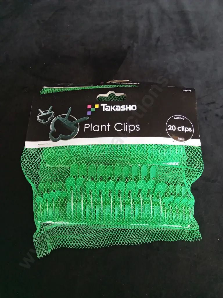 2 PACKETS OF 20 BRAND NEW TAKASHO PLANT CLIPS Image 1++