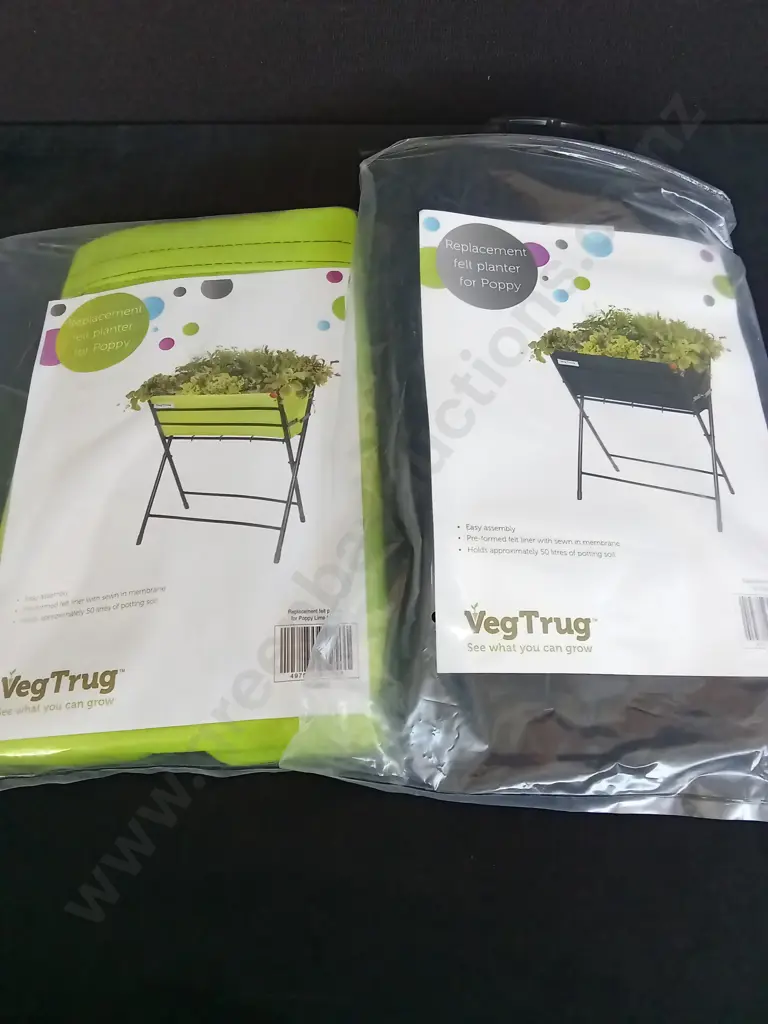 2 VEGTRUG REPLACEMENT FELT PLANTER FOR POPPY Image 1++
