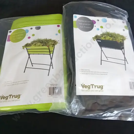 2 VEGTRUG REPLACEMENT FELT PLANTER FOR POPPY