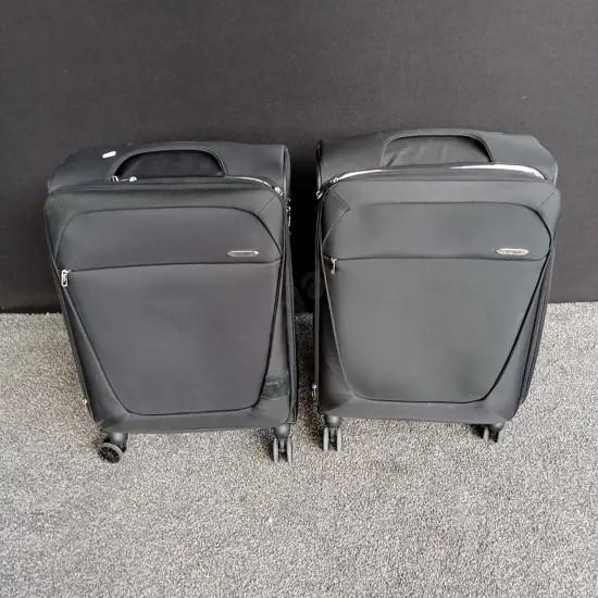 2 SAMSONITE BLACK SUITCASES