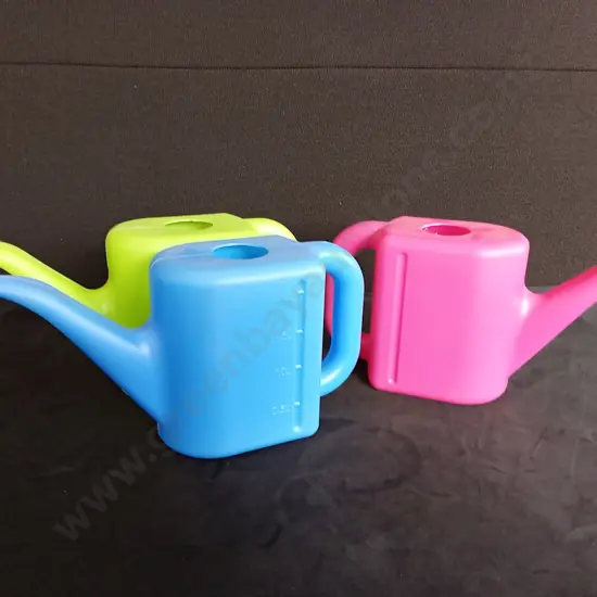 3 PLASTIC 2L WATERING CANS