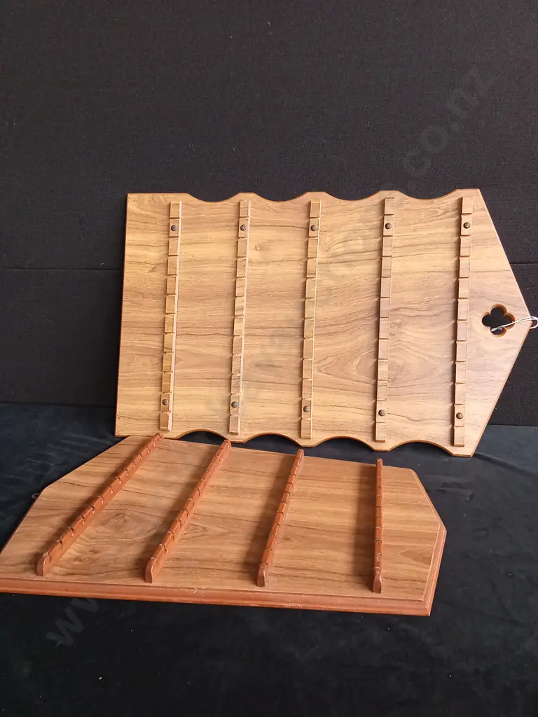 2 WOODEN SPOON DISPLAY BOARDS Image 1++