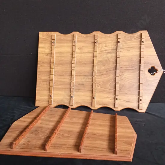 2 WOODEN SPOON DISPLAY BOARDS
