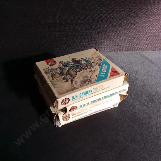 4 VINTAGE BOXES OF MILITARY MODELS, AIRFIX