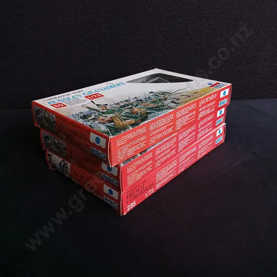 3 VINTAGE BOXES OF MILITARY MODELS, ESCI