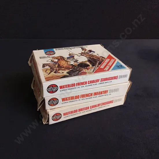 3 VINTAGE BOXES OF MILITARY MODELS, MPC AIRFIX