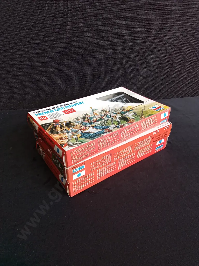 3 VINTAGE BOXES OF MILITARY MODELS, ESCI Image 1++