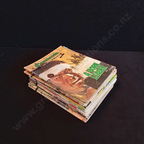 15 PIECES VINTAGE COMMANDO WAR COMICS NO 1750-1767