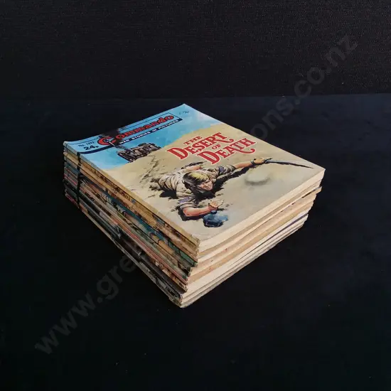 15 PIECES VINTAGE COMMANDO WAR COMICS NO 1972-1989
