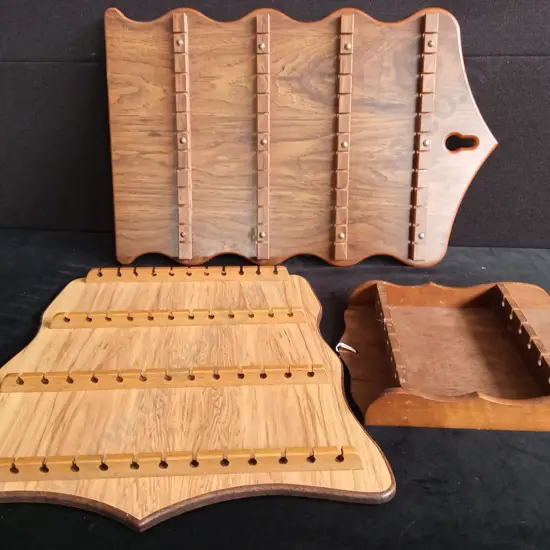 3 WOODEN SPOON DISPLAY BOARDS