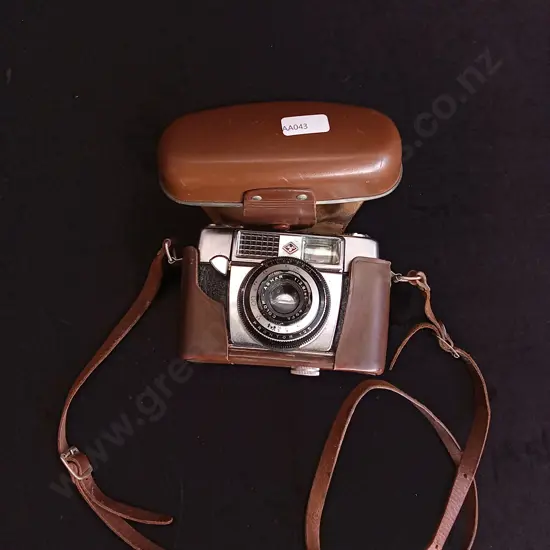 VINTAGE AFGA SILETTE 35MM FILM CAMERA WITH LEATHER CASE