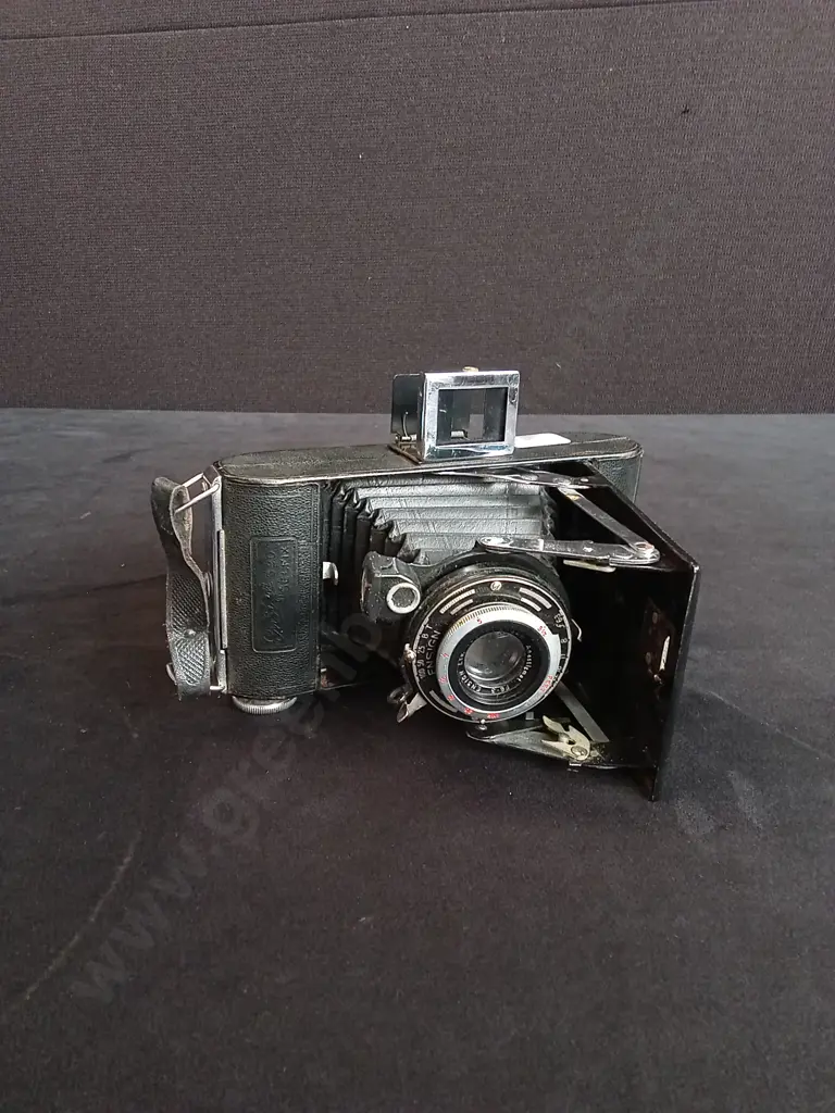 VINTAGE ENSIGN FOLDING ROLL FILM CAMERA Image 1++
