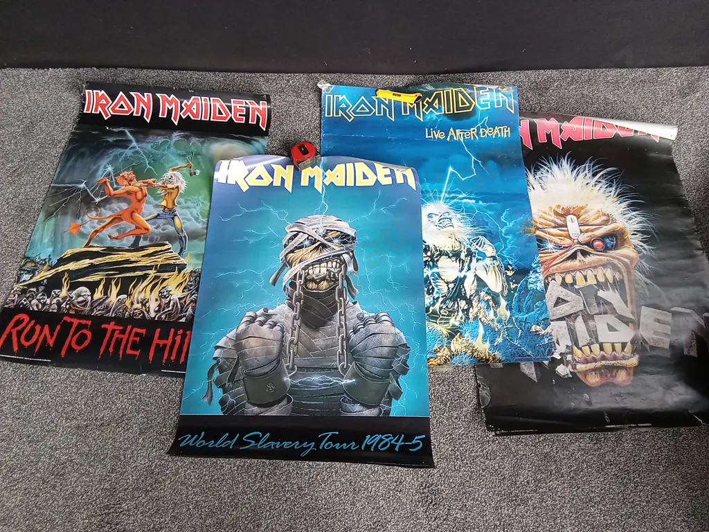4 IRON MAIDEN POSTERS Image 1++