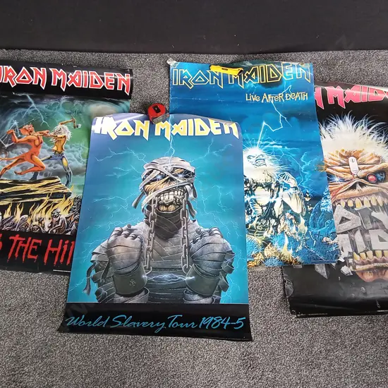 4 IRON MAIDEN POSTERS