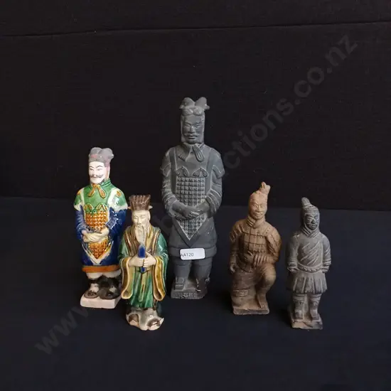5 PIECES MIX OF CHINESE WARRIOR FIGURES