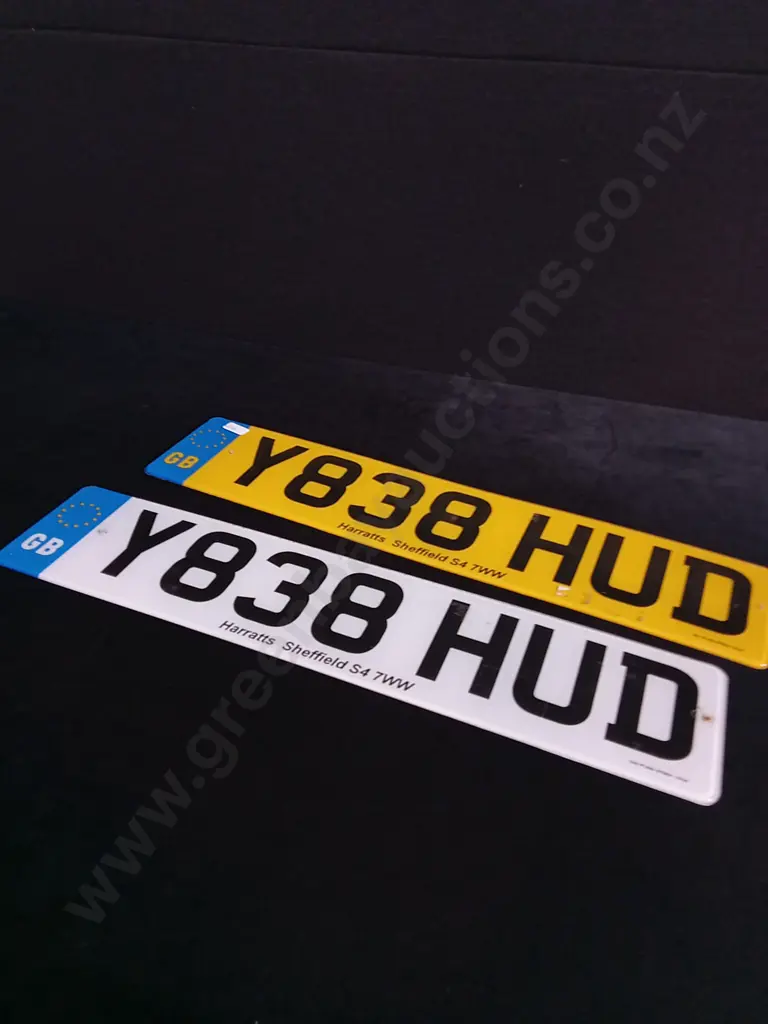 2 LICENSE PLATES Image 1++