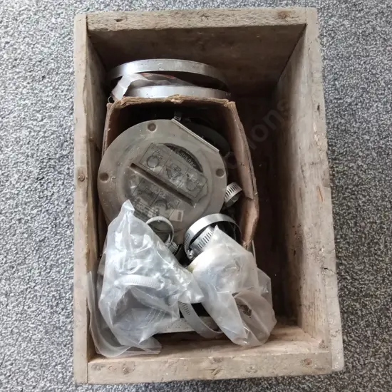 CRATE OF INDUSTRIAL HARDWARE