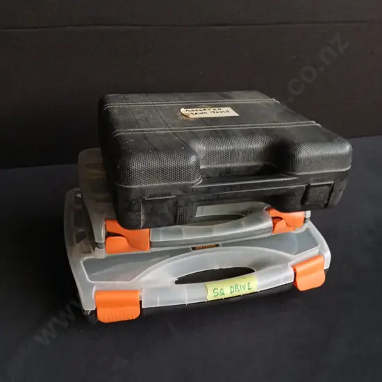 3 PIECES CASES OF TOOLS