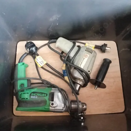 HITACHI DRILL AND BLACK AND DECKER GRILL