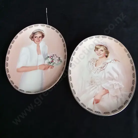 2 1997 BRADFORD EXHANGE PRINCESS DIANA PLATES