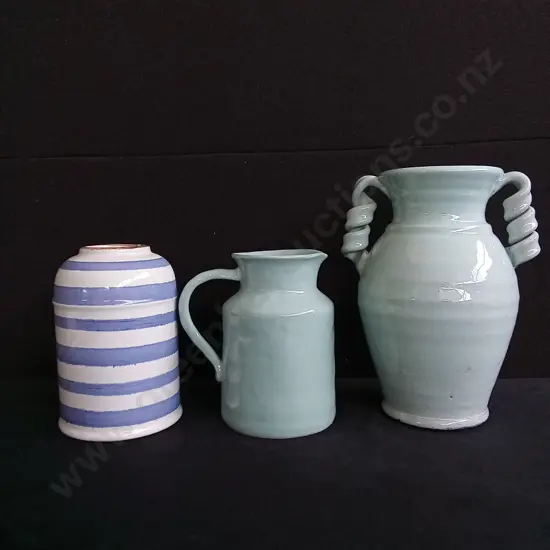 3 PIECES MIX OF VASES