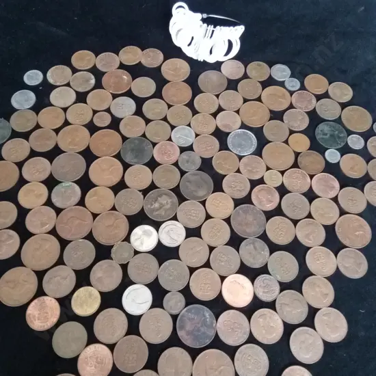 COLLECTION OF COINS AND A RING SIZER