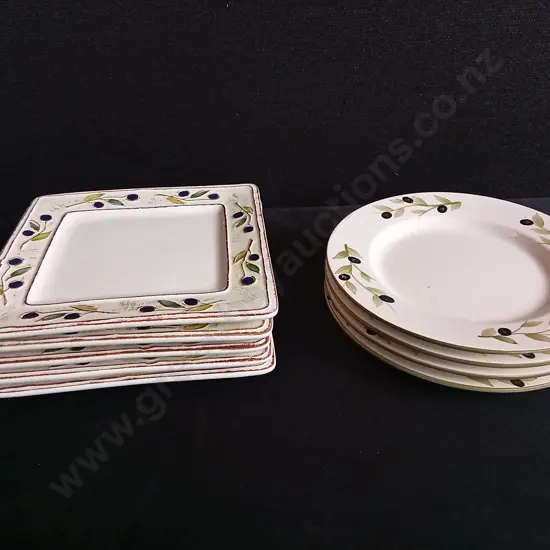 9 PIECES STEVENS PLATES