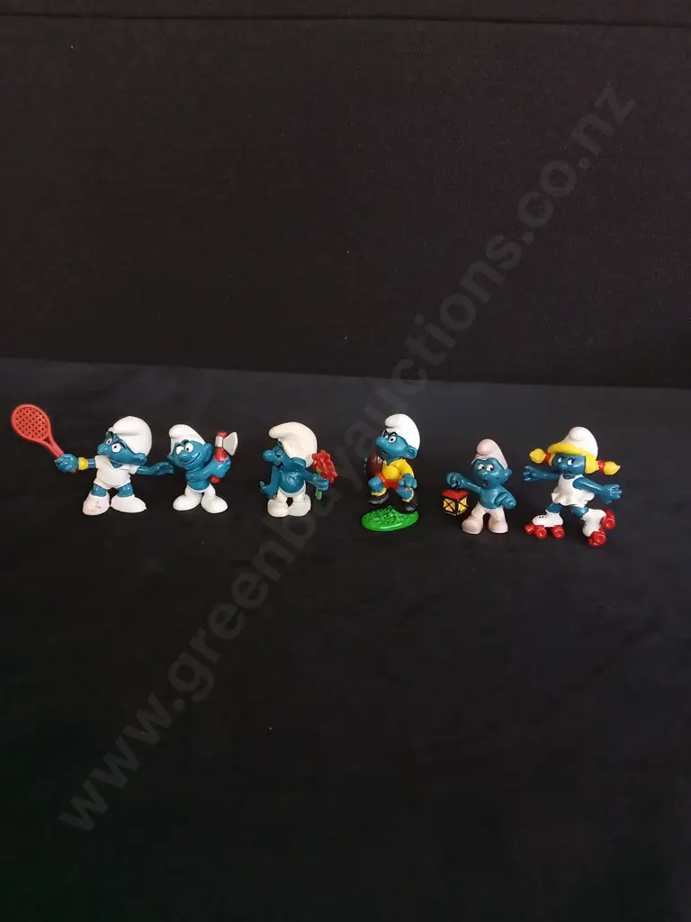 6 VINTAGE SMURFS Image 1++