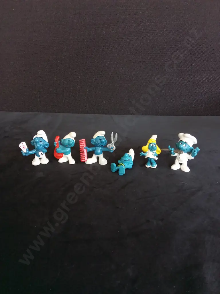 6 VINTAGE SMURFS Image 1++
