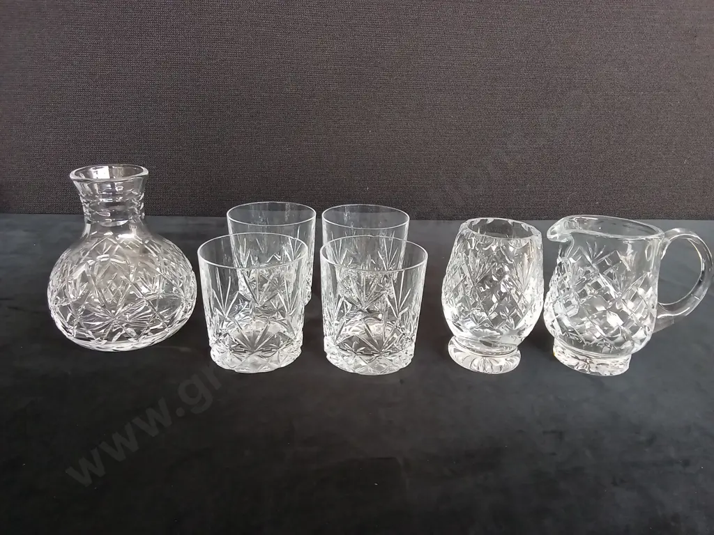 4 GLASSES AND 3 GLASS ITEMS Image 1++
