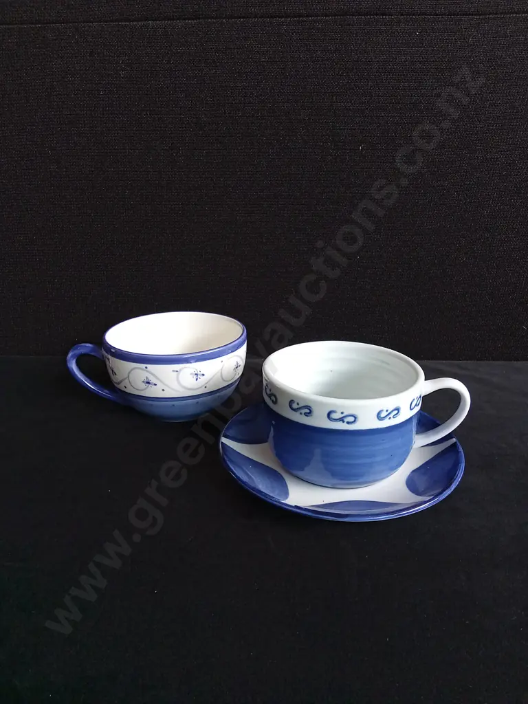 POOH KICKER CUP AND SAUCER, AND STUDIO CERAMICS MUG Image 1++