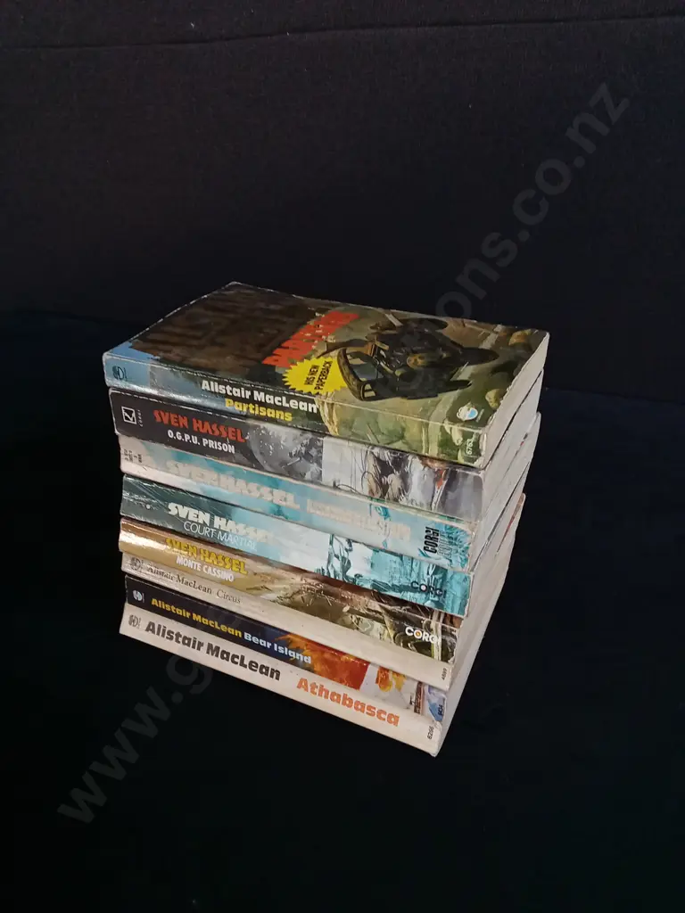 8 ALISTAIR MACLEAN AND SVEN HASSEL BOOKS Image 1++