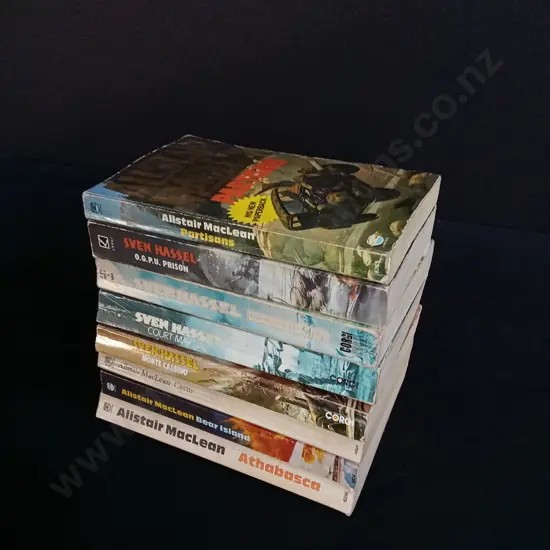 8 ALISTAIR MACLEAN AND SVEN HASSEL BOOKS