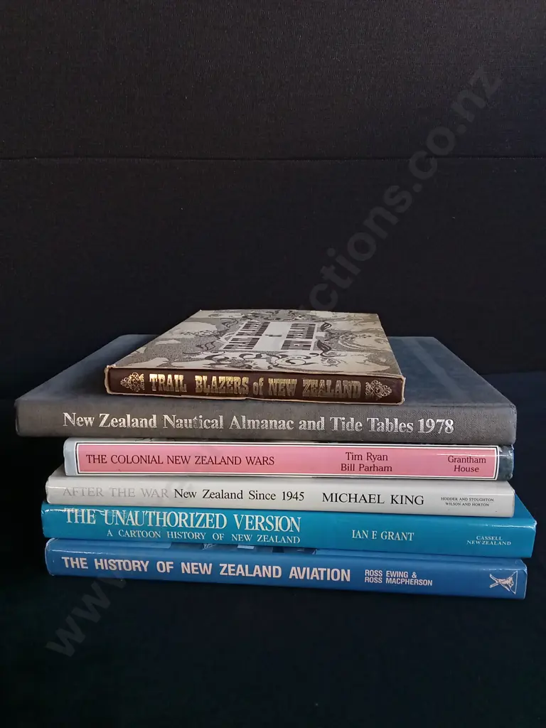 6 BOOKS ON NEW ZEALAND HISTORY Image 1++