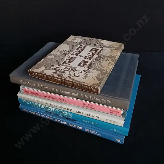 6 BOOKS ON NEW ZEALAND HISTORY