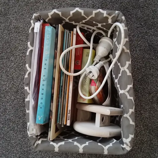 BASKET OF MISCELLANEOUS ITEMS