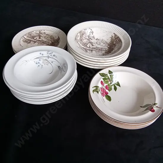 ASSORTED PLATES AND BOWLS