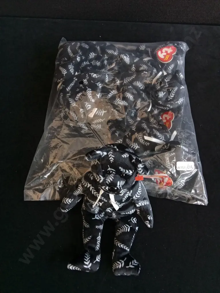 BRAND NEW BAG OF 6 TY BEANIE BABIES "SILVER" Image 1++