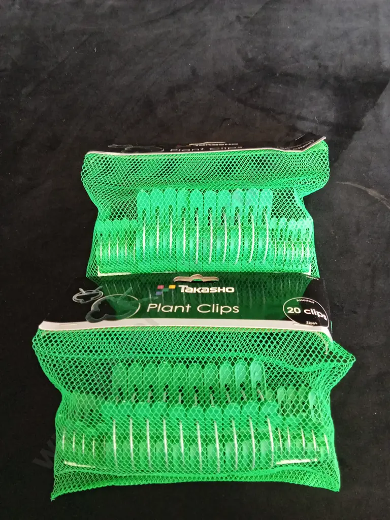 2 PACKS OF 20 BRAND NEW TAKASHO PLANT CLIPS Image 1++