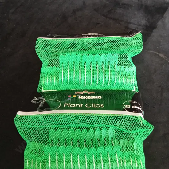 2 PACKS OF 20 BRAND NEW TAKASHO PLANT CLIPS