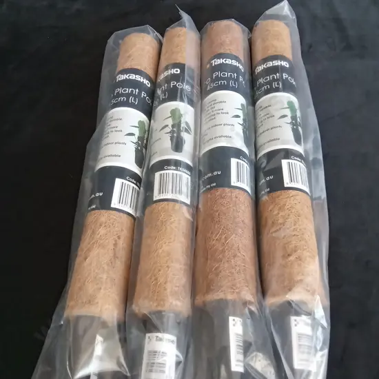 4 TAKASHO BRAND NEW COCO PLANT POLES 45CM