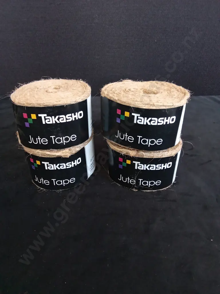 4 BRAND NEW TAKASHO JUTE TAPE ROLLS Image 1++