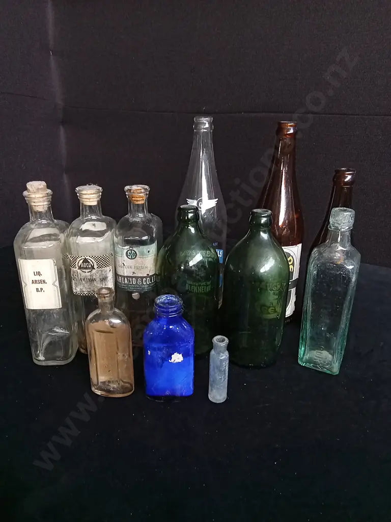 12 GLASS BOTTLES Image 1++