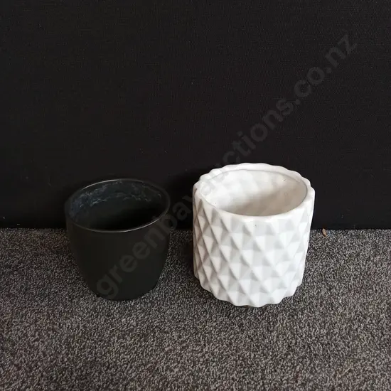 2 PIECES PLANT POTS