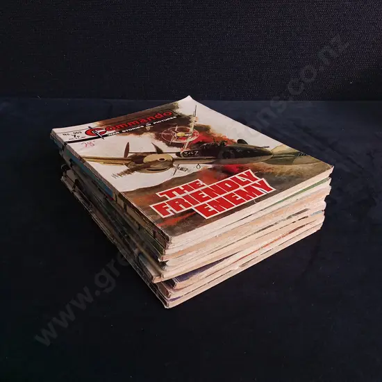 11 PIECES VINTAGE COMMANDO WAR COMICS MIX