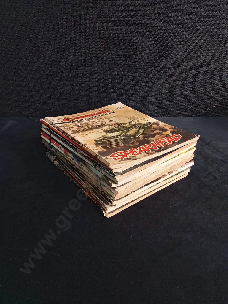 15 PIECES VINTAGE COMMANDO WAR COMICS MIX Image 1++